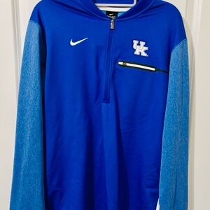 Kentucky Wildcats Men's Dri-Fit Jacket M Blue Half -Zip